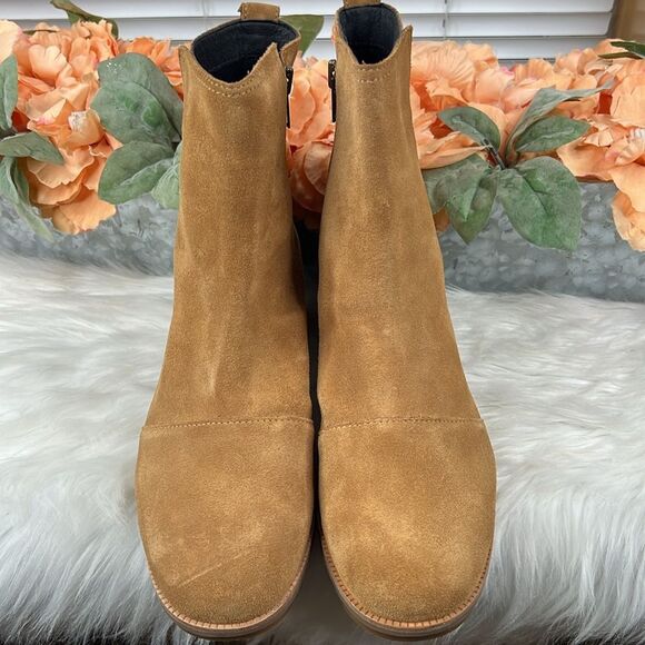 Sorel Cate Suede Ankle Boots Women’s 10 Camel Brown NL3380-224 Waterproof - Picture 2 of 11